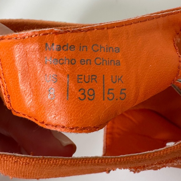 Call It spring wedge sandals women’s orange size 8 - Picture 10 of 15